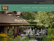 Tablet Screenshot of maplewoodlodge.com